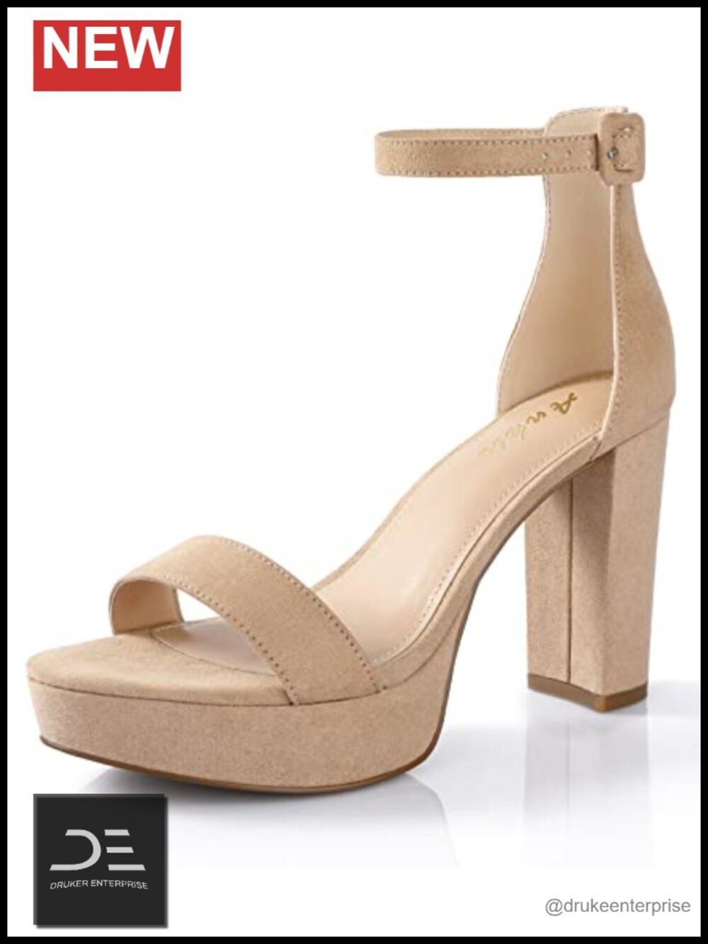 Chunky Platform Heels 4 Inch Block Heeled Sandals